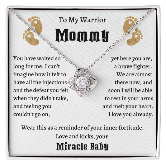 Warrior Mommy Necklace-LN - proudpoppycreativestore