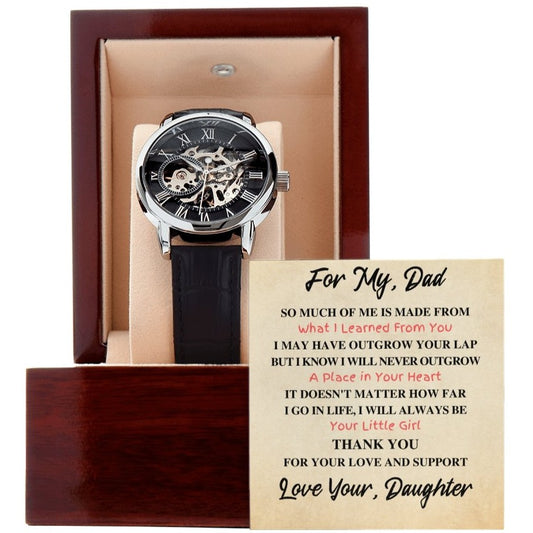 Watch for my Dad, Fathers day gift for Dad, Birthday Gift, Gift for father of the bride - proudpoppycreativestore