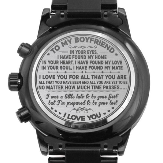 Watch gift for Boyfriend, birthday, Anniversary, Christmas gift - proudpoppycreativestore